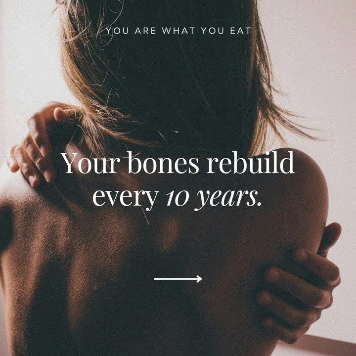 Take it from The Three Little Pigs... You can build your home out straw, sticks, or bricks. Bottom line: Taking your time to do something right always pays off in the end. Your body is constantly regenerating new cells from the nutrients you consume.