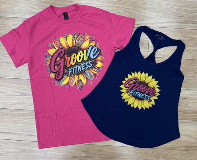 Groove Fitness Sunflower T Shirt or Tank