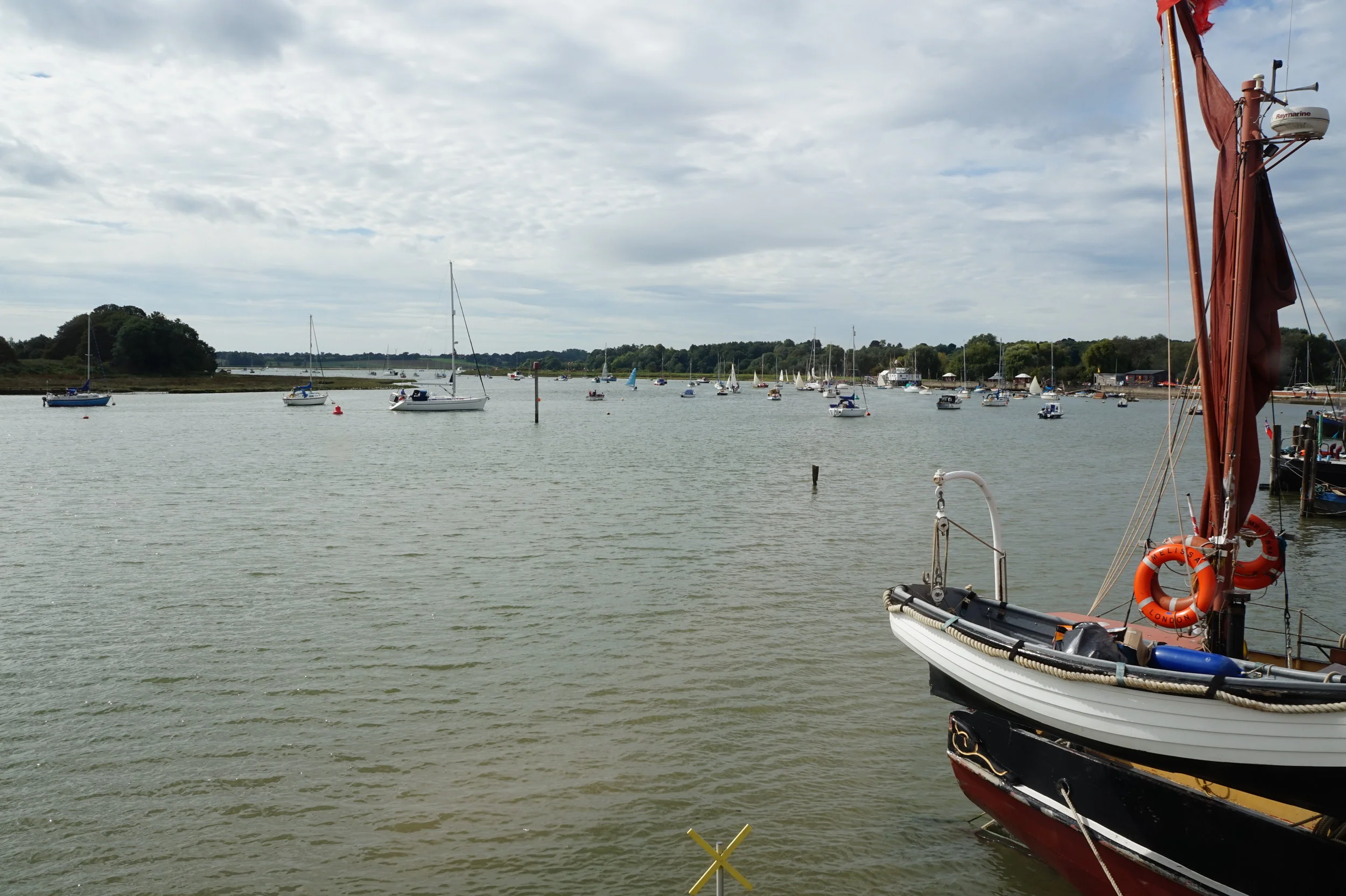 deben river waterfront at woodbridge