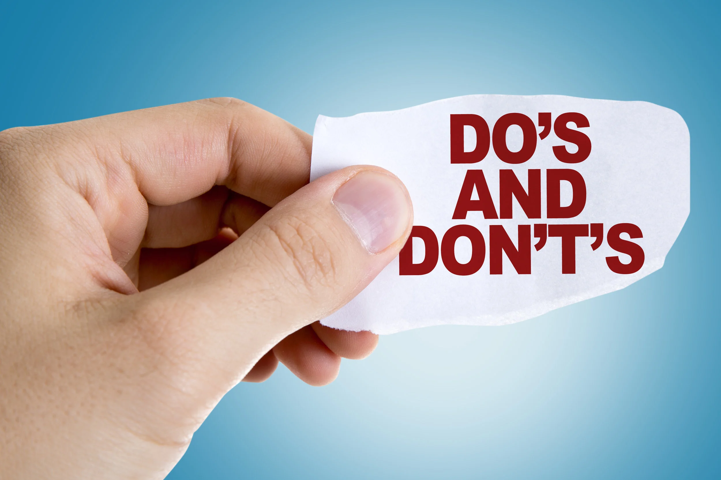 Some do’s and don'ts of divorce