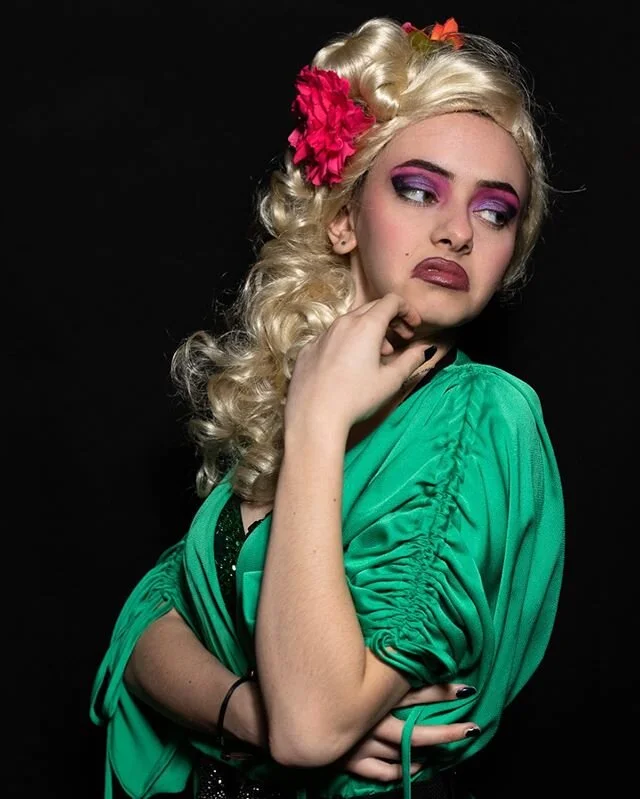 I am still in absolute awe of the work that the makeup artist for this show put in to completely change the actress in this picture. It&rsquo;s a complete transformation. ⁣⠀
⁣⠀
Mrs. Wormwood, taken from our production of &ldquo;Matilda&rdquo;. ⁣⠀
⁣⠀
