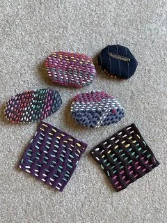 Chiku Chiku brooch and coaster.jpg