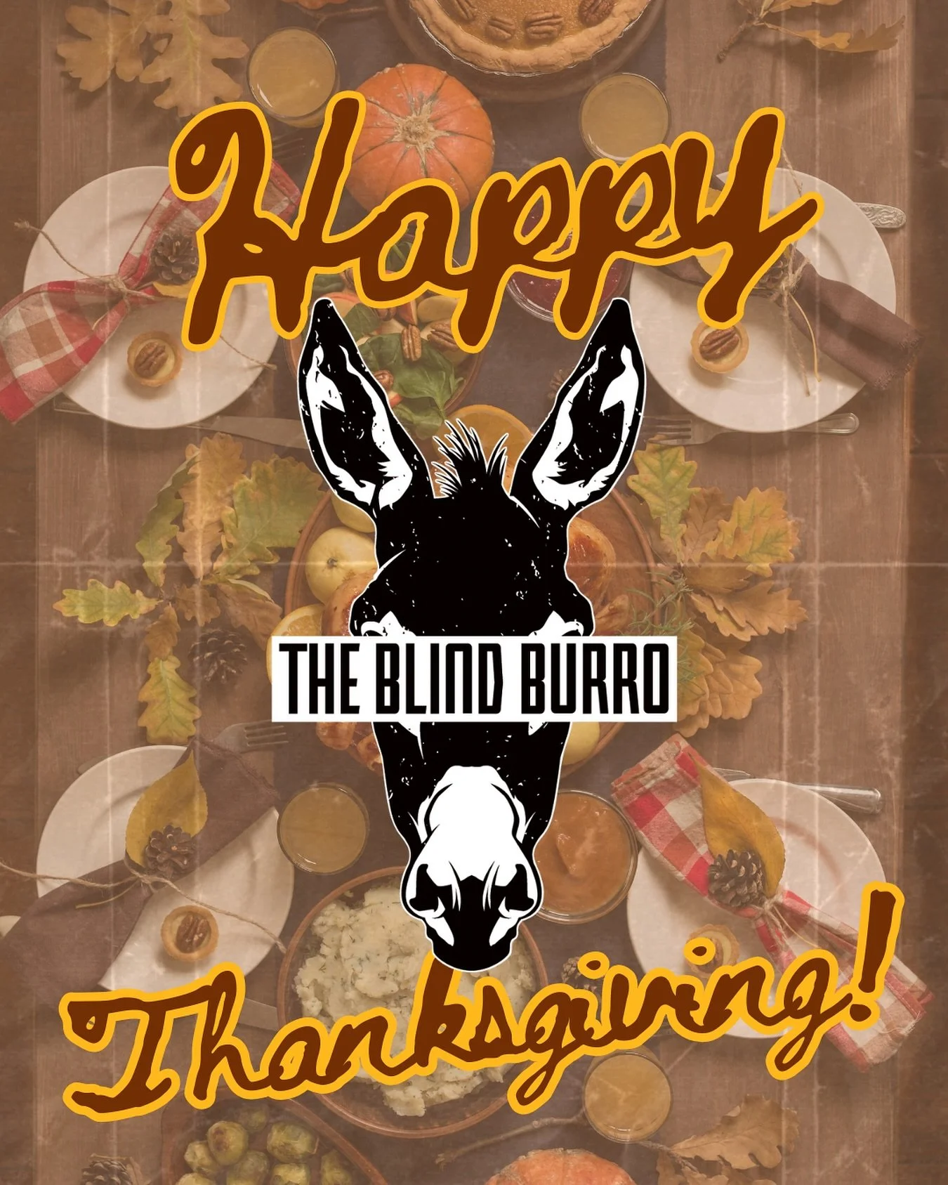 Happy Thanksgiving, amigos! 🦃 🧡
We&rsquo;re closed today and tomorrow, but we&rsquo;re extra grateful for every margarita shared, taco enjoyed, and fun moment spent with you all. See you Friday!