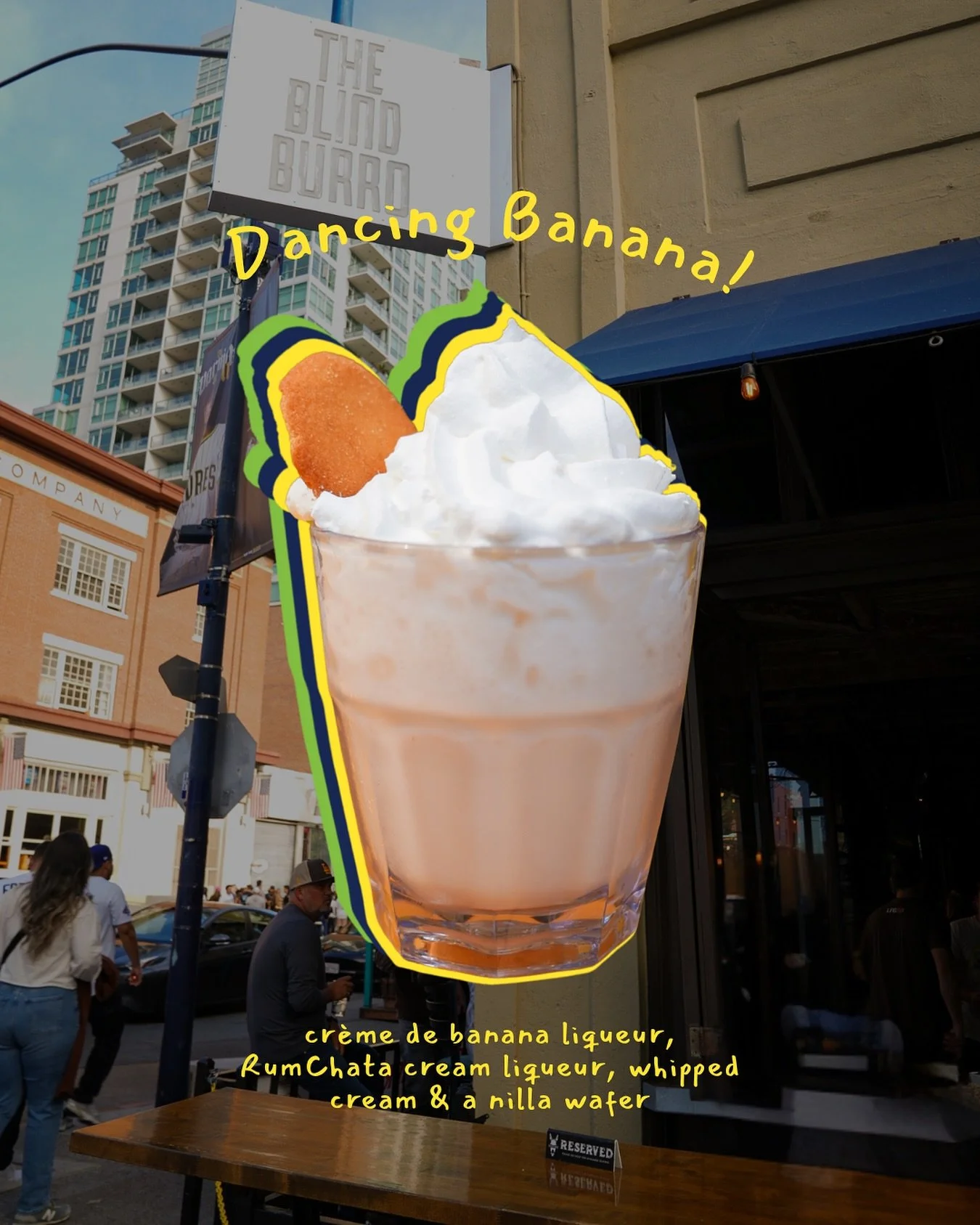 Banana Ball is back! 🍌 Swing by Burro for our Dancing Banana Shot before or after the game!