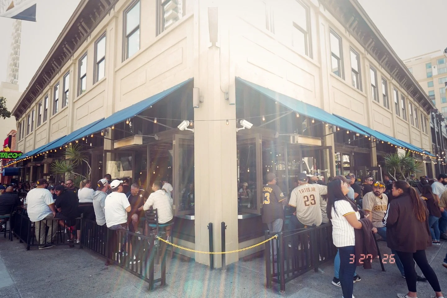 Sun&rsquo;s out, Padres on ☀️⚾️ Catch the game, then stick around! PLUS we&rsquo;re open late with DJ @ukeim at 9PM across from Petco Park 🎧