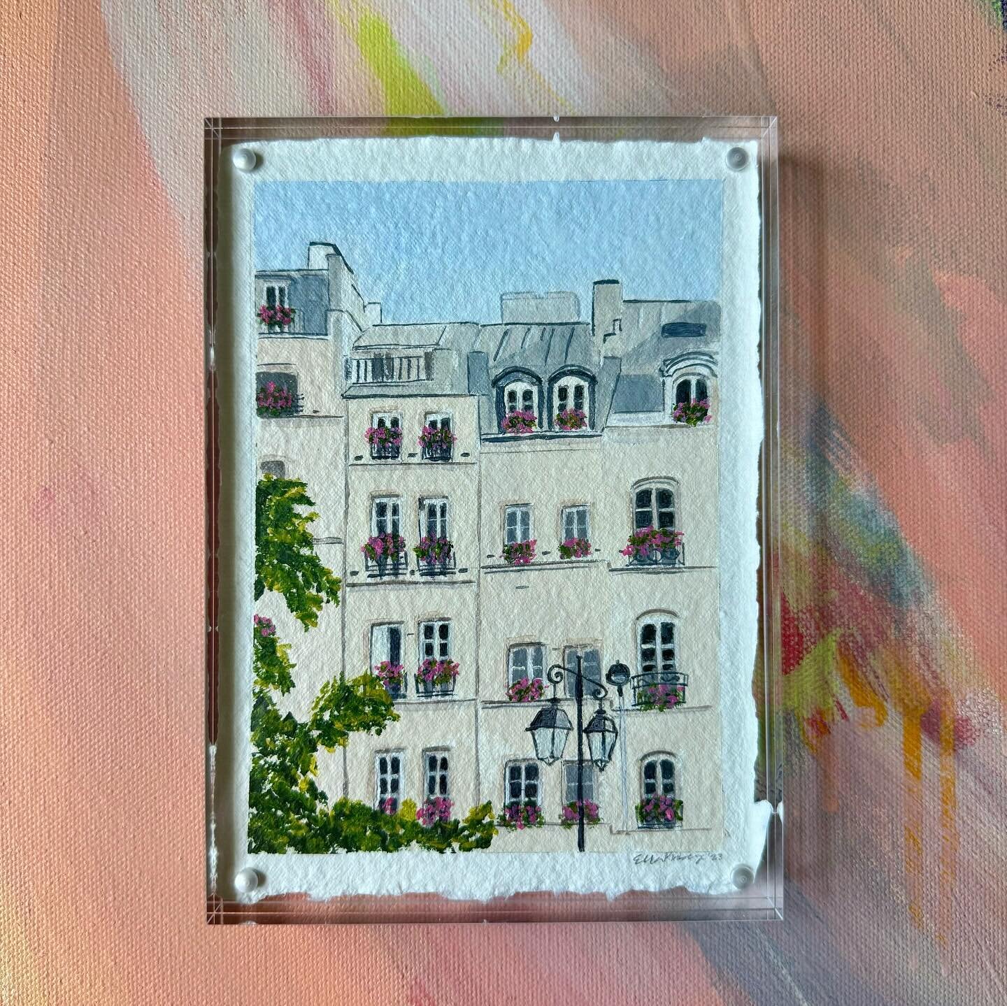 Have you found a favorite in the Scenes from Europe collection? I really love the little French building facade in the first photo, but I also love Cafe in Barecelona because these little squares and cafes were so wonderful for stopping for an aftern