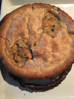 Put in store bought pie crust and go!