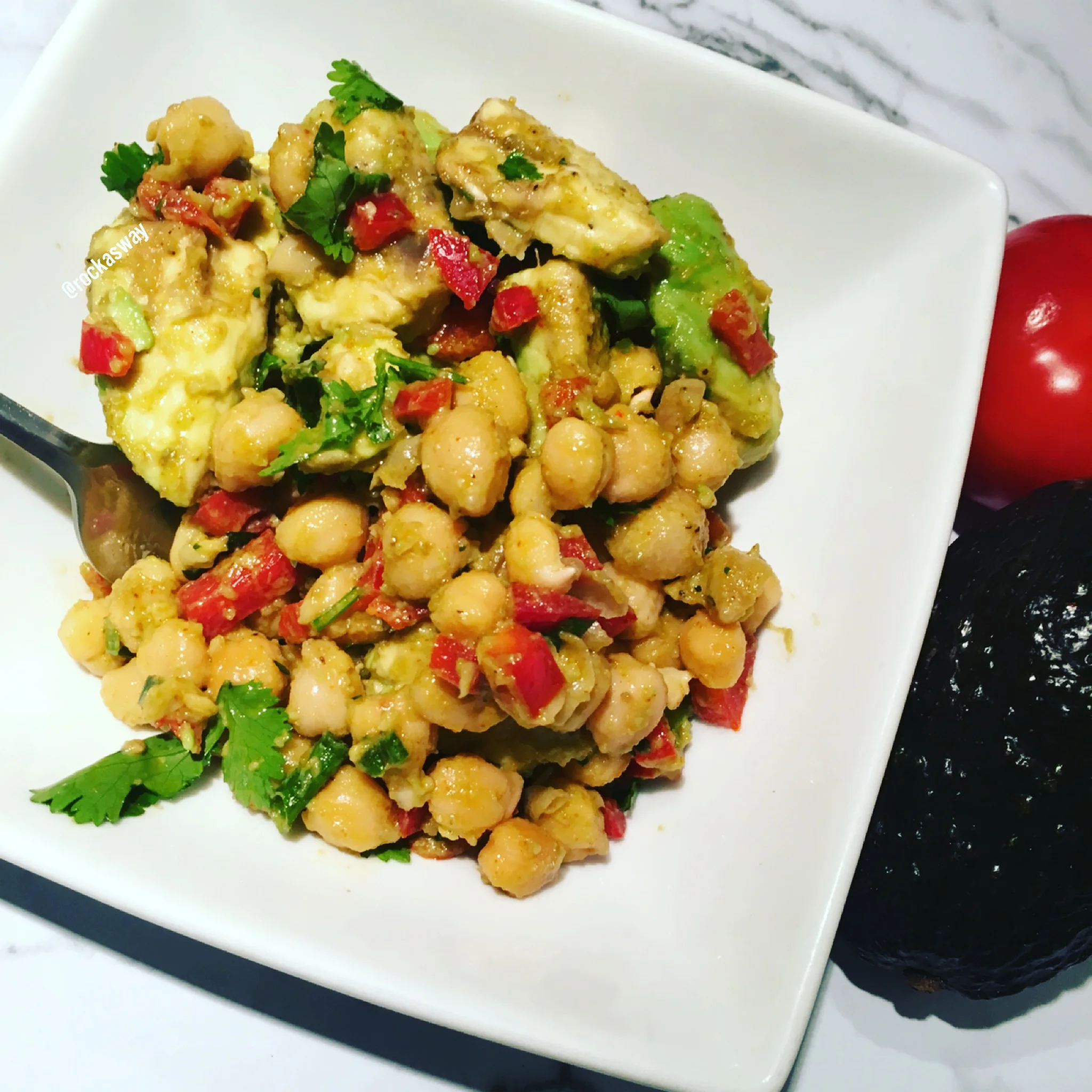 Vegan Chickpea Avocado Salad