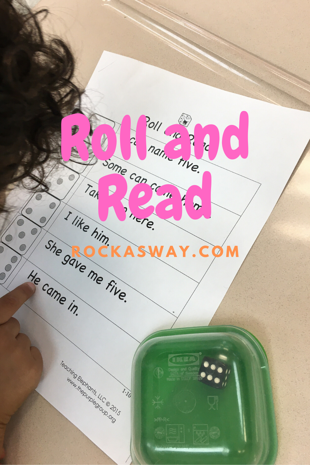 Roll and Read Literacy Center