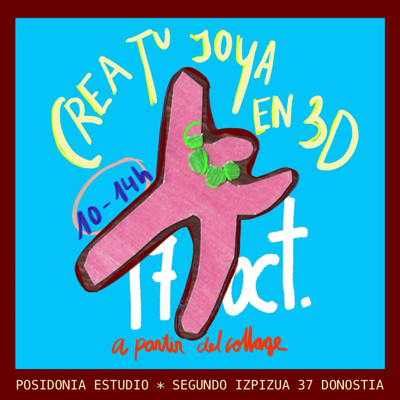Crea TU JOYA EN IMPRESIÓN 3D a través del collage- 17 de Octubre // POSIDONIA ESTUDIO