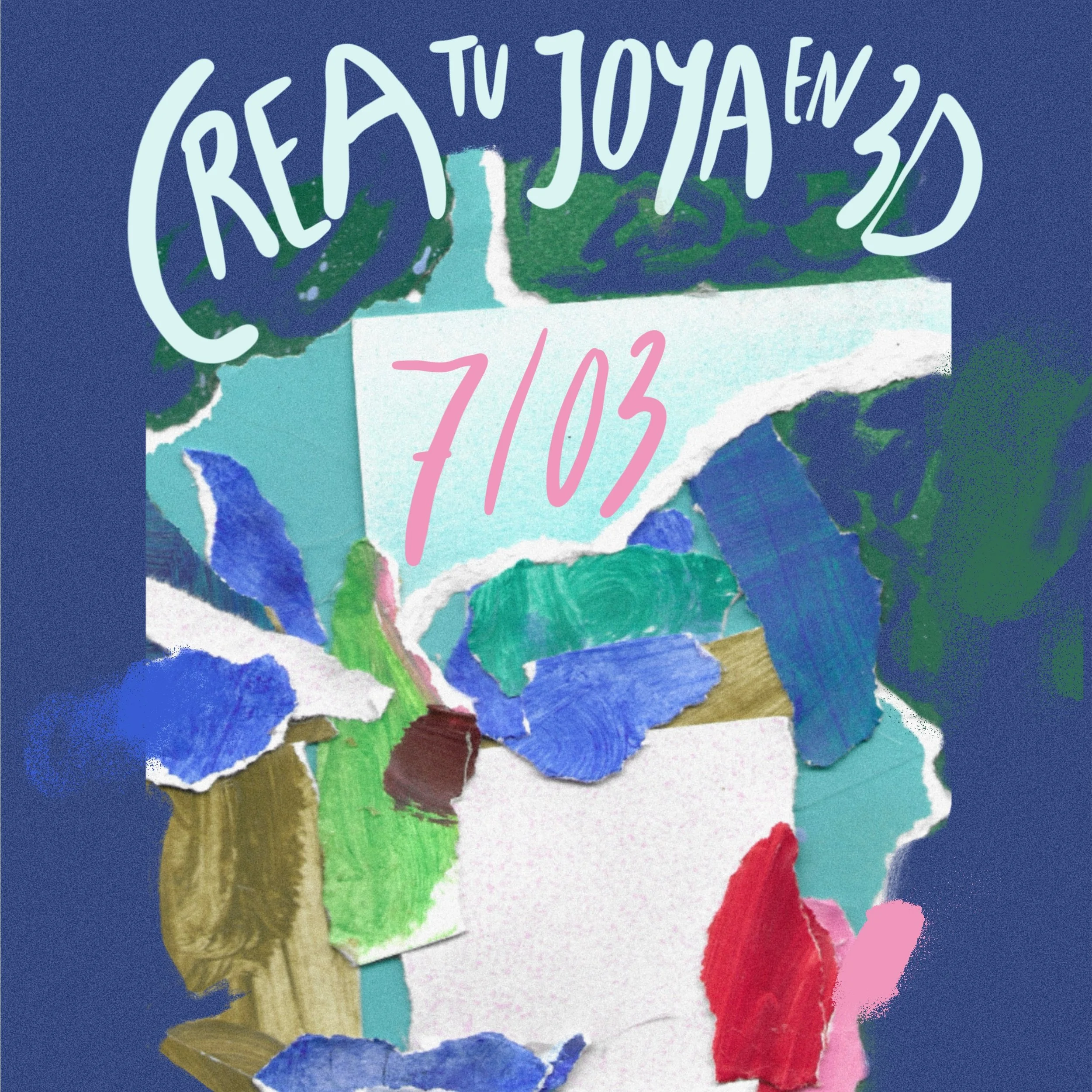 Crea TU JOYA EN IMPRESIÓN 3D a través del collage- 7 de MARZO // POSIDONIA ESTUDIO