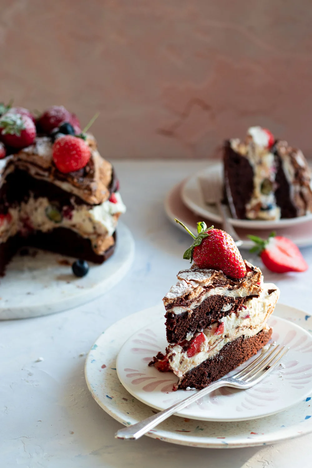 Chocolate Berry Pavlova Cake Michelle Bessudo