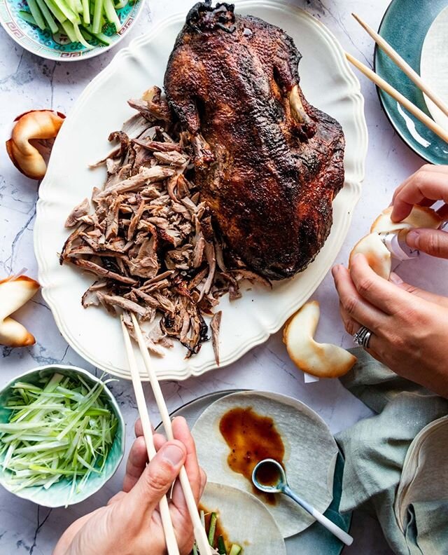 So this was our casual dinner last night. Home made Peking duck, with all the trimmings. I even made fortune cookies! When I say casual, I mean it's totally normal to take over 18 hours to make dinner right? That's only because I managed to speed up 