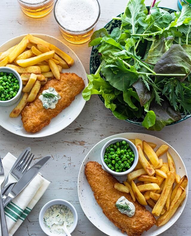 I didn't feel like cooking much today, it happens sometimes, not often but sometimes.  So while are the grocery store I picked up something ready-made-ish. ⁠
I was blown away by how good these &quot;Captain's Cod, Chips &amp; Peas&quot; were. If you'