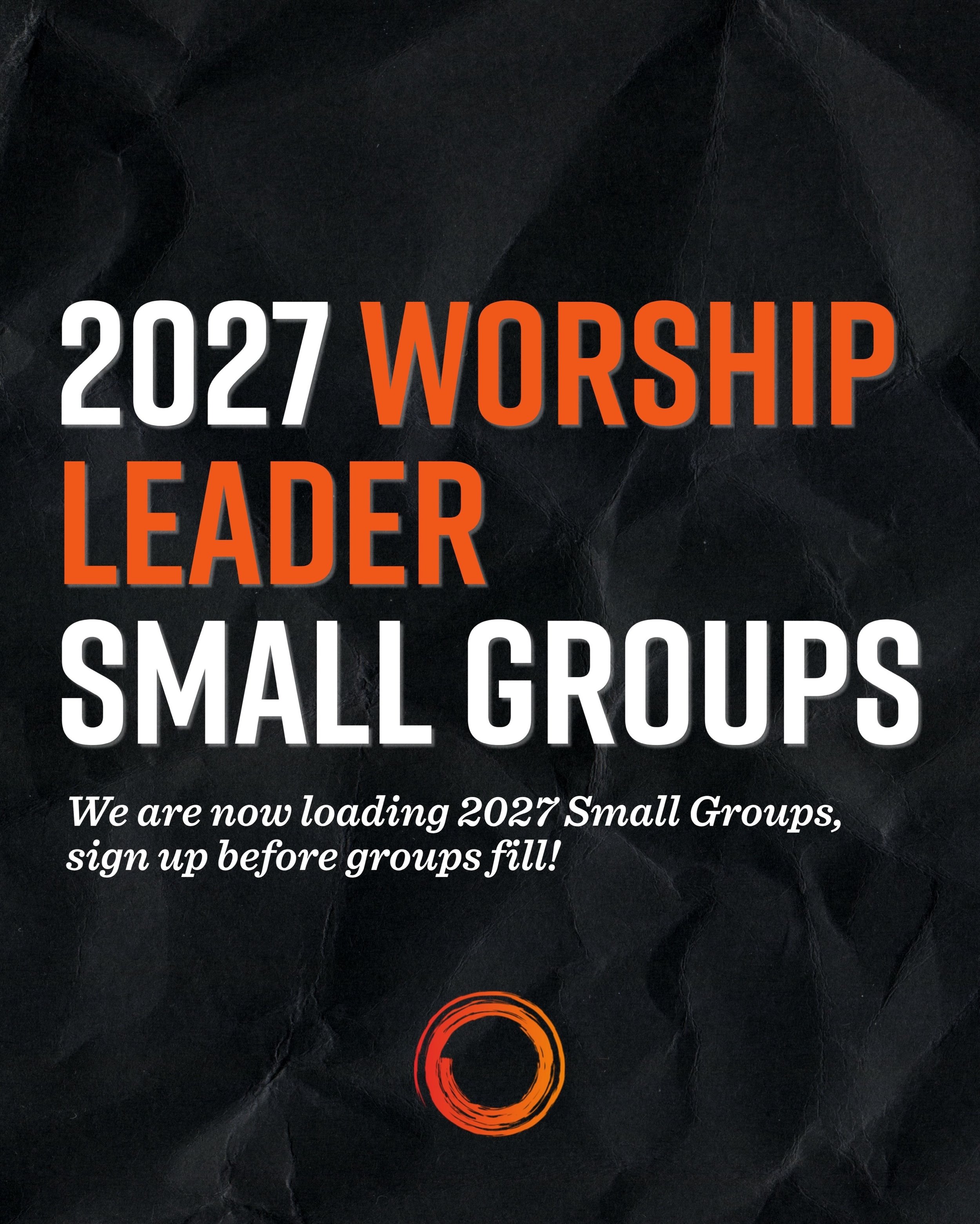 You have a place on the platform. But do you have a place to be known? A place to talk honestly, ask hard questions, and receive the care you so often give to others.

Our 2027 Worship Circle Small Groups are filling now, and each group has only a fe