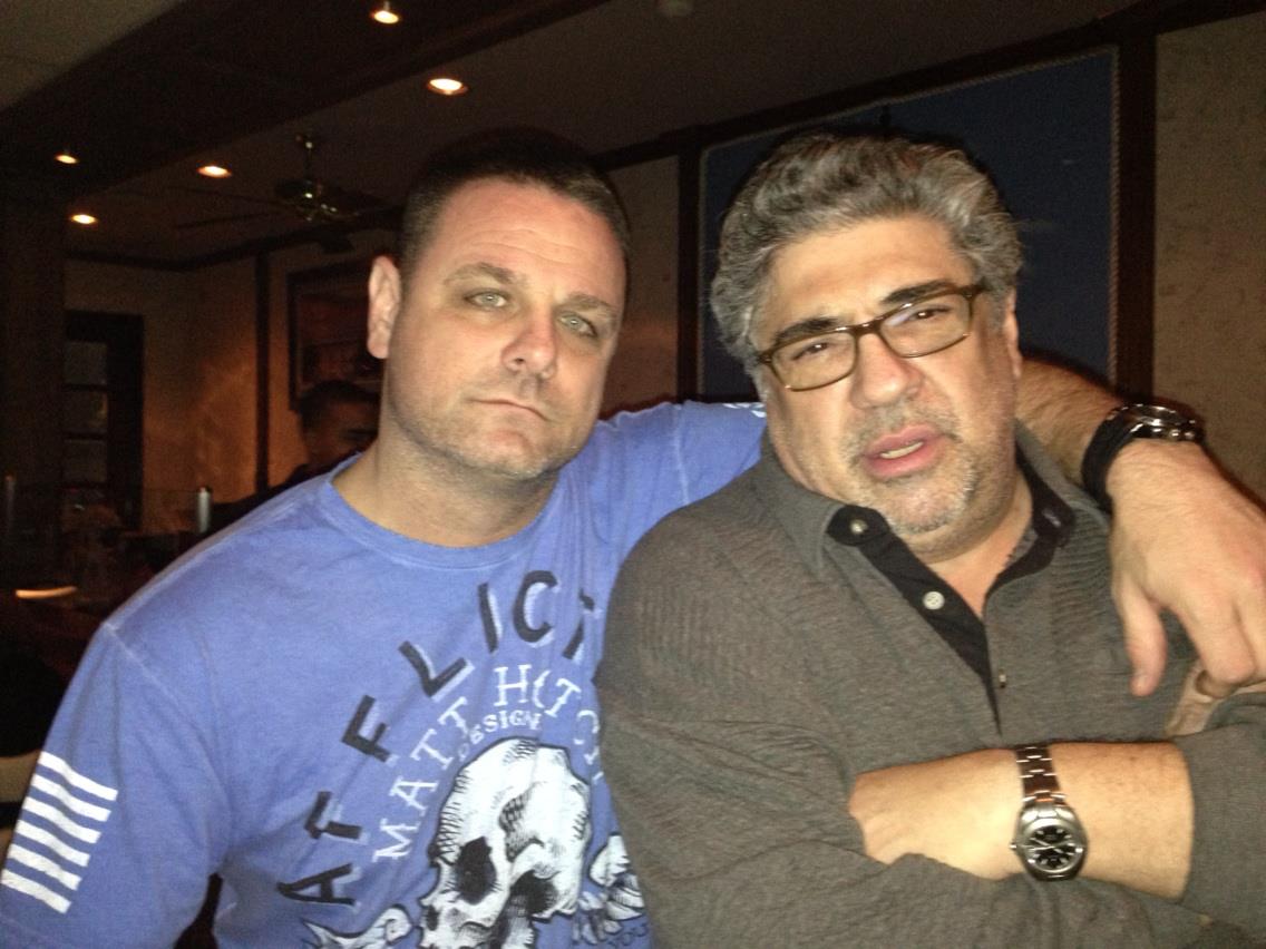 With Vincent Pastore