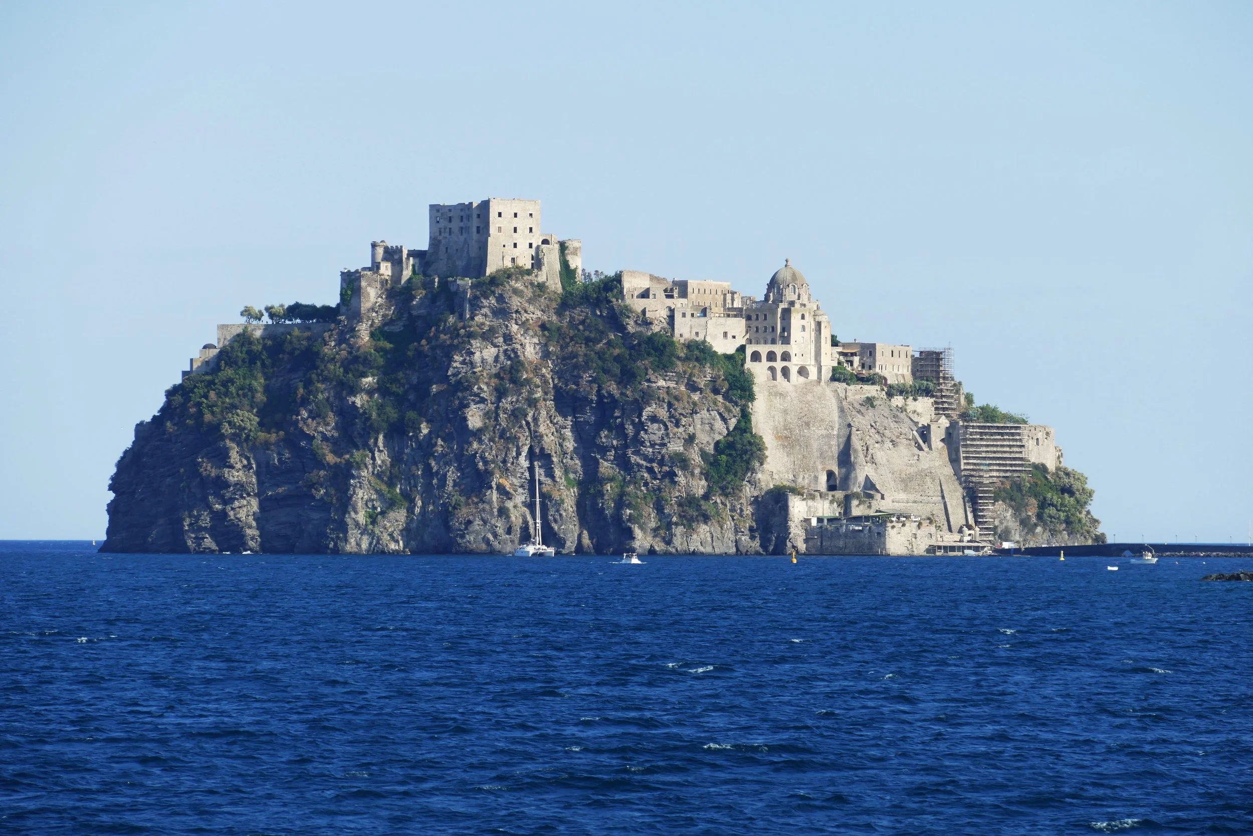 Ischia - a volcanic island in the Bay of Naples with mineral-rich thermal waters.