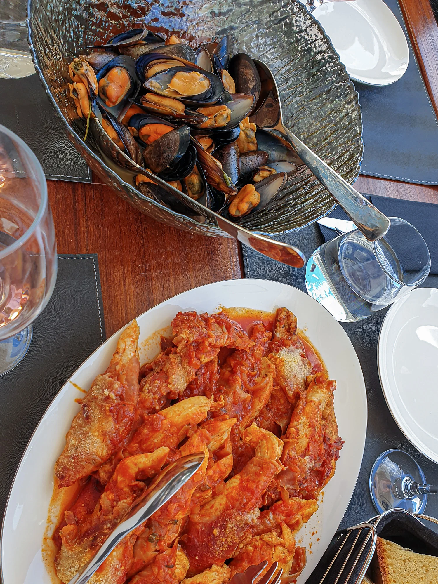 YUM… lunch aboard M/Y Divine- amazing!