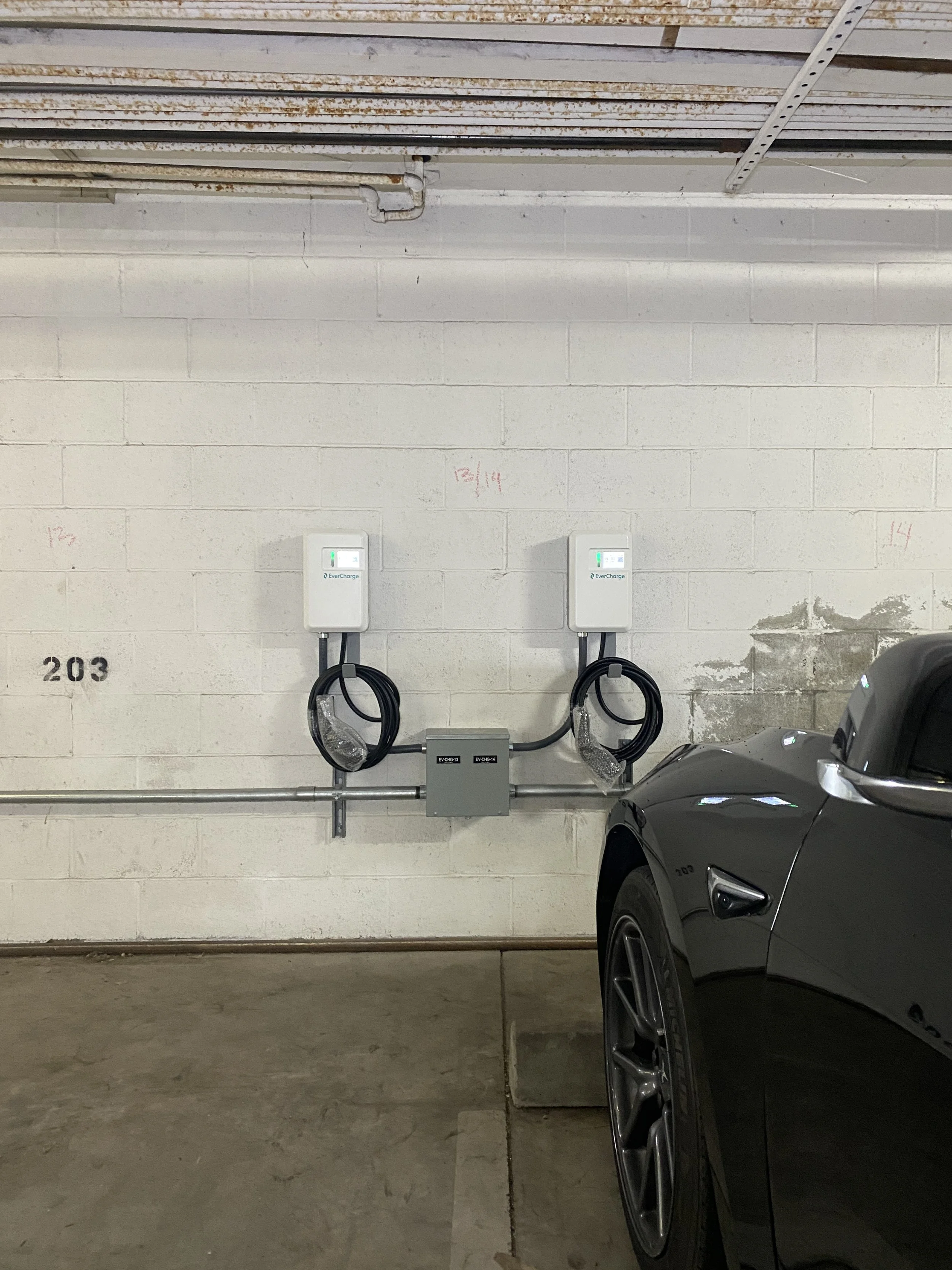 EV charger install.JPG