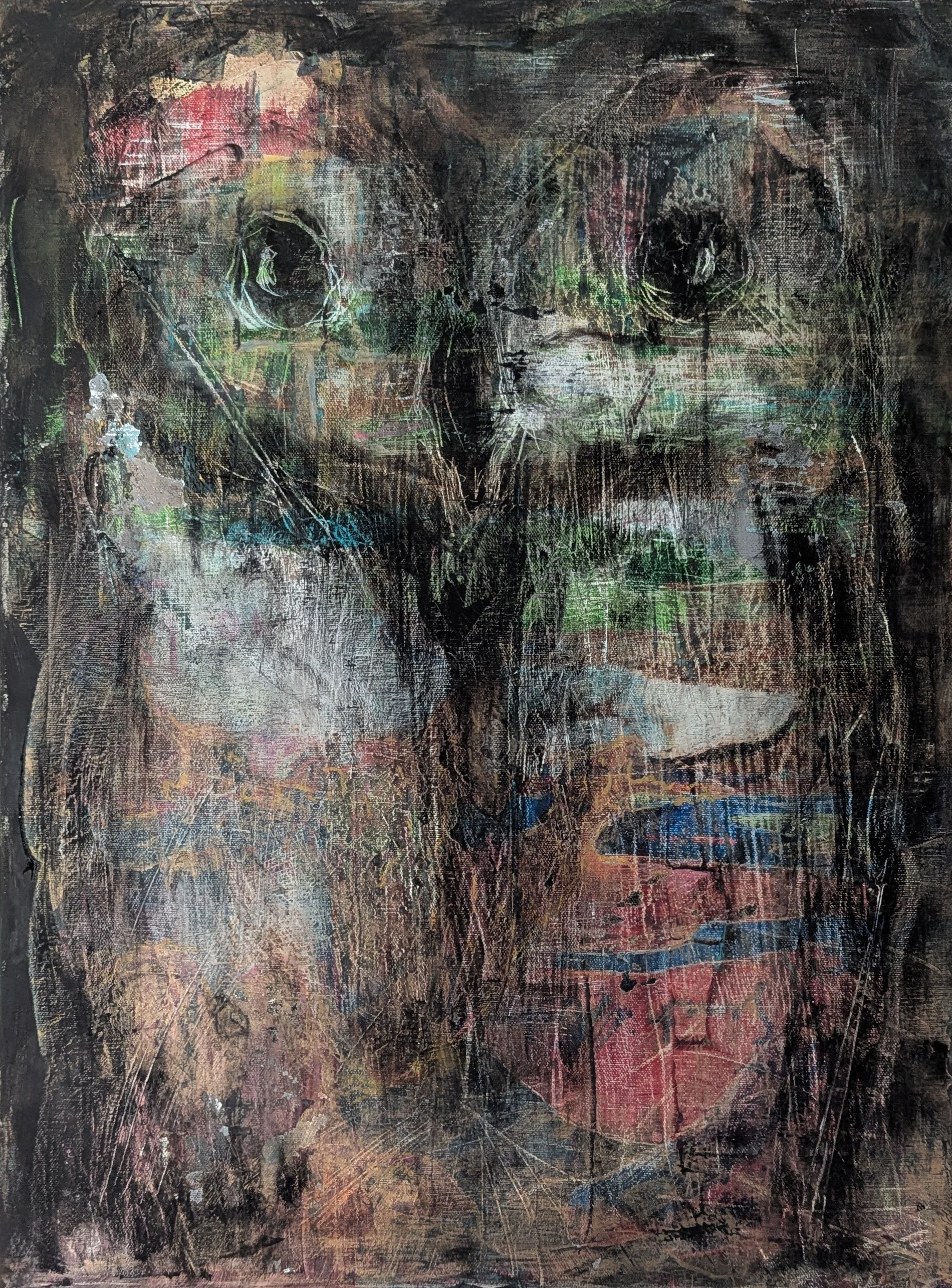 Night Owl I, Oil on Canvas, 16" x 24"