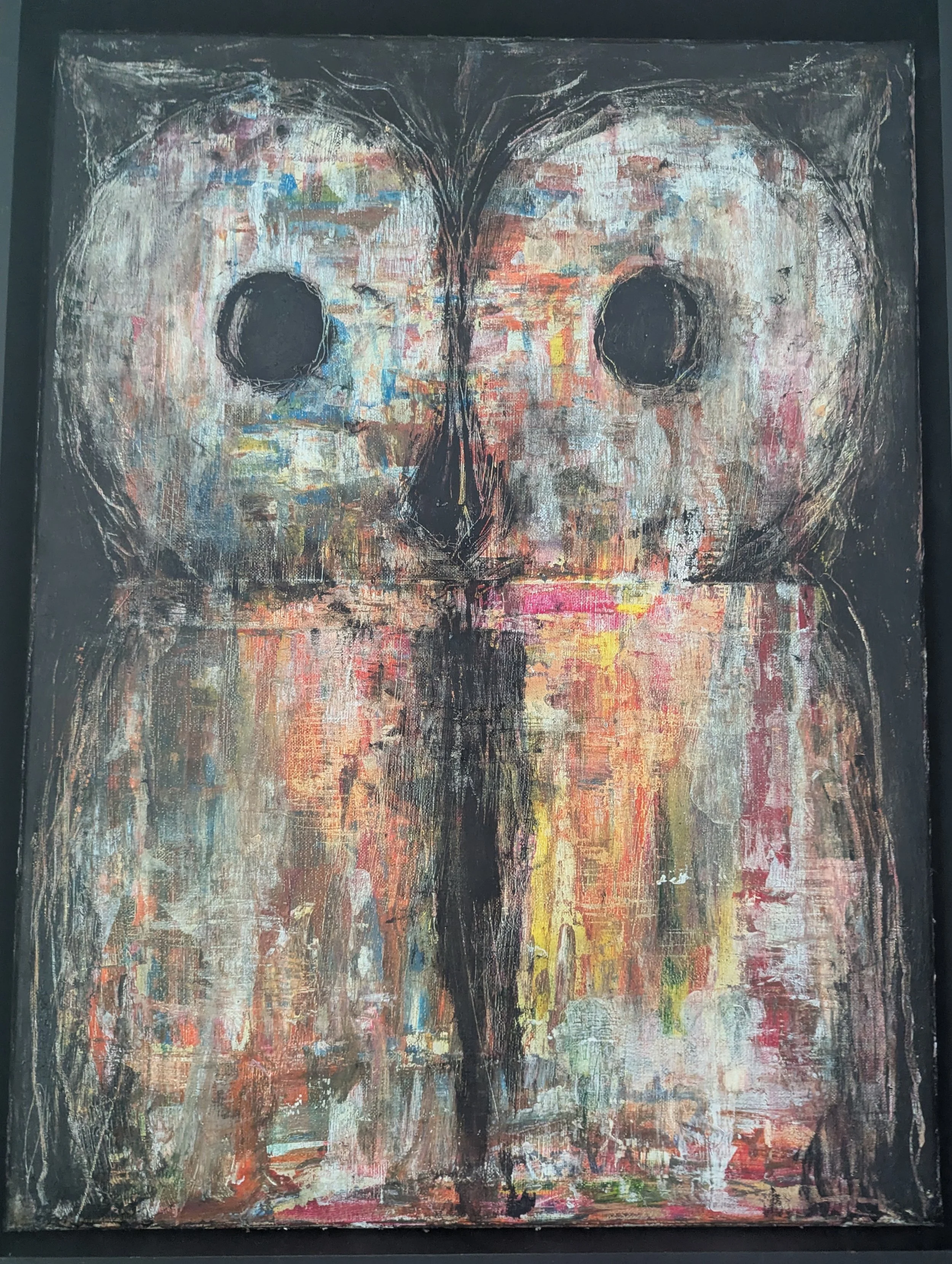 Night Owl III, Oil and Acrylic on Canvas, 16" x 24"