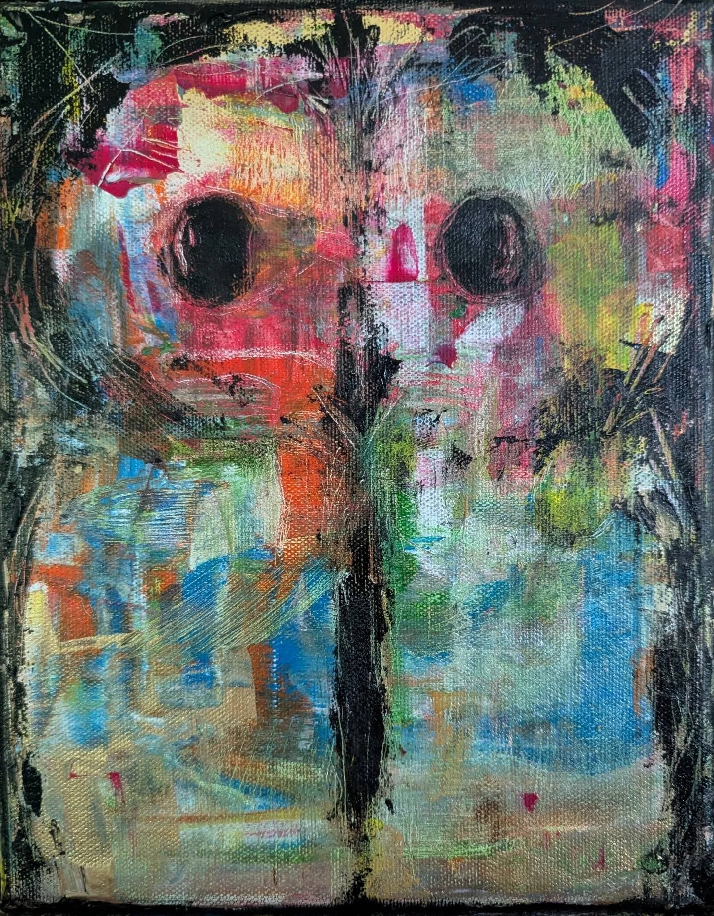 Just a lil guy 🦉

Night Owl II
Oil and Acrylic on Canvas
8 x 10

#abstract #colorful #art #owl #atx