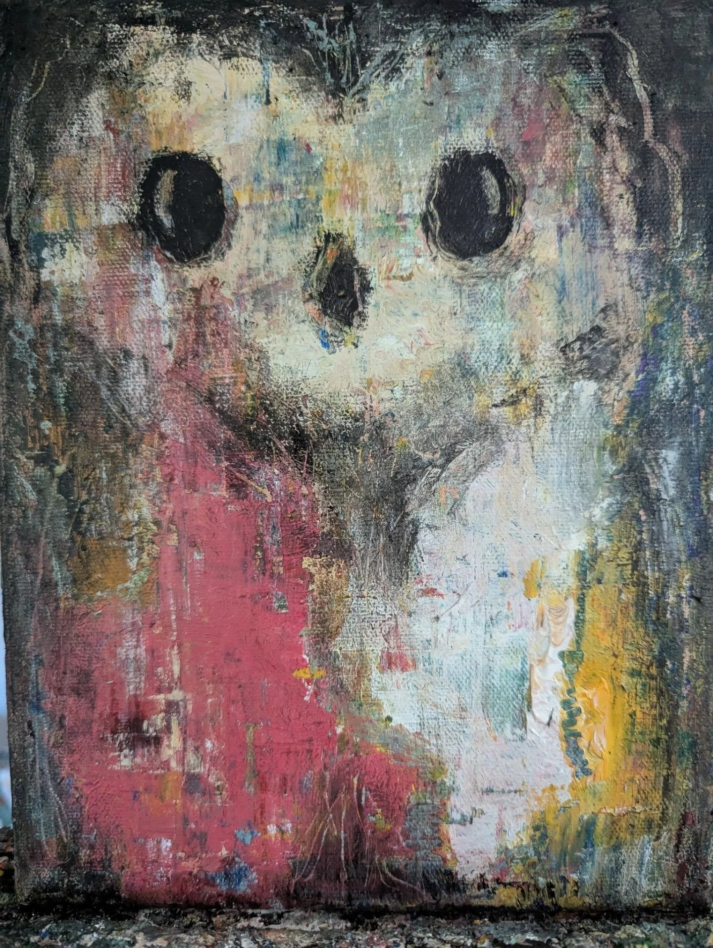 Another lil guy that I'm enamored with

And some additional cuteness for your timeline

Night Owl V
8" x 10"
Oil on Canvas

DM for purchase 🎨❤️✌🏻