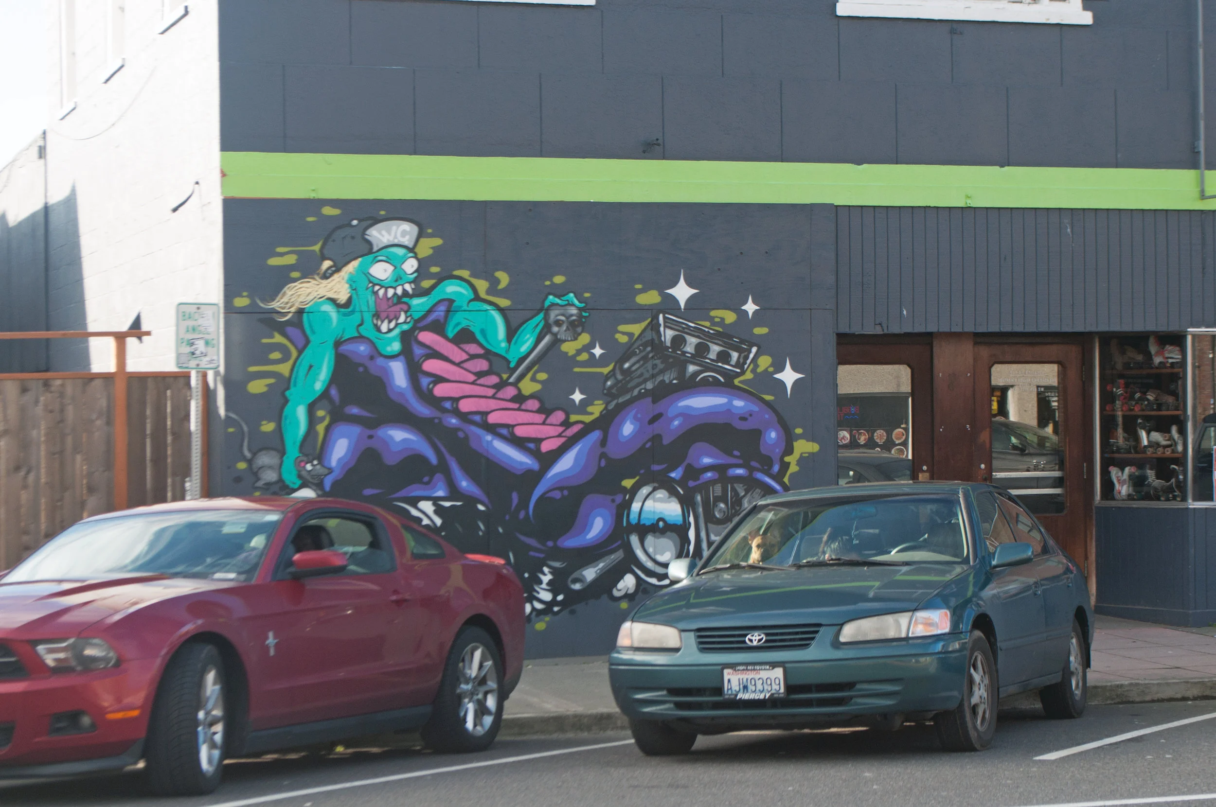 Skate shop graffiti