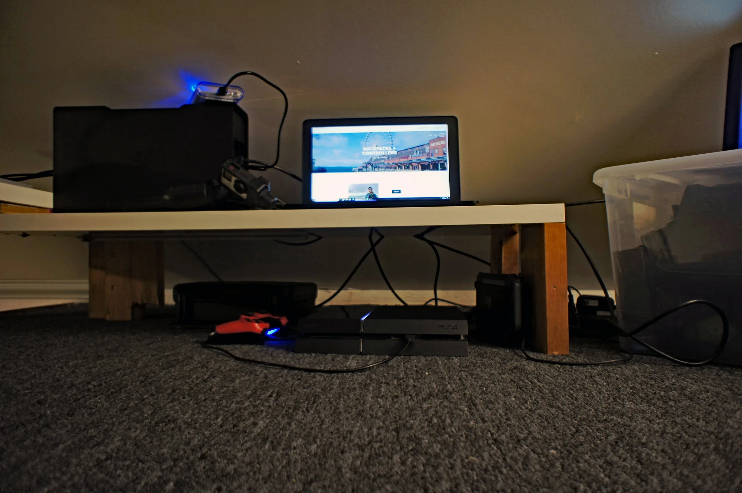 From Left to Right: Red Dualshock 4, PlayStation 4, Nintendo Switch.