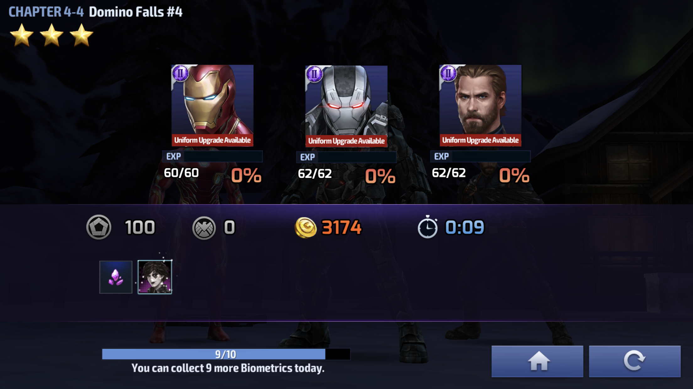 Marvel Future Fight Mission End Rewards (Netmarble)