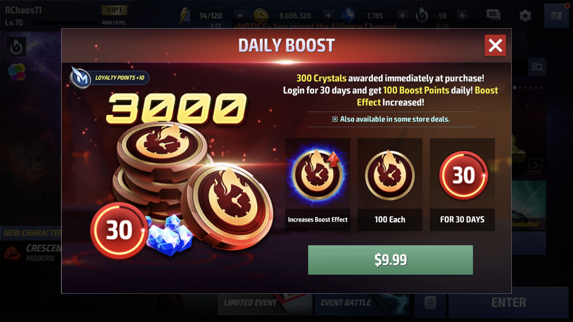 Marvel Future Fight Purchasing Offer (Netmarble)