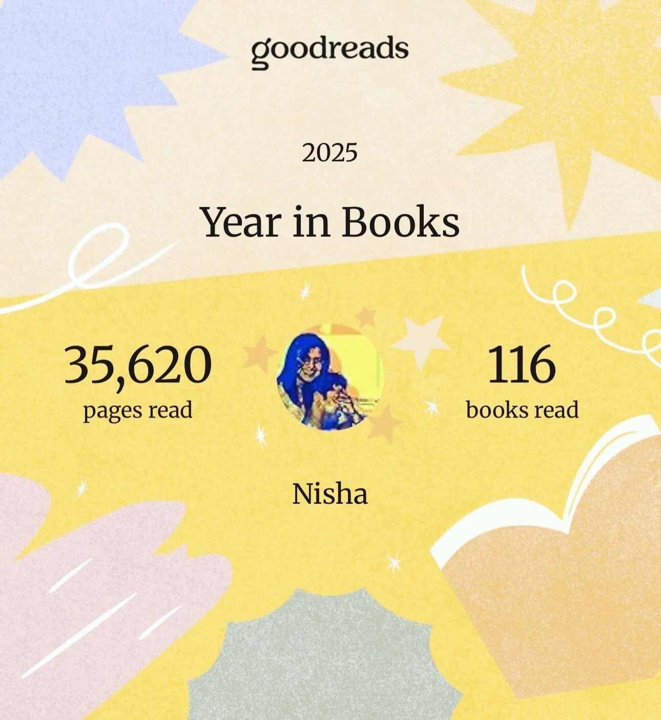 year in review | my 2025 reading⁠
⁠
Intentional, multitudinous, and tender: these words best describe what my reading year was like. ⁠
⁠
I read slower and took my time when I needed to. There were months when I read very little and others when a book