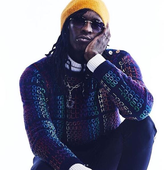 Young Thug wearing Height & Light in a shoot with VFILES.