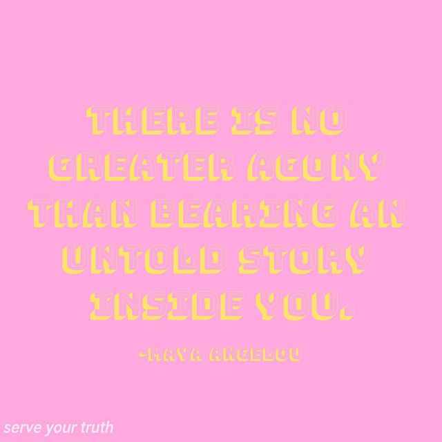 Serve Your Truth was created to tell the stories of others in hopes it would encourage more to be told. Together our stories are stronger in numbers and can help create the change we want to see in the world. #serveyourtruth