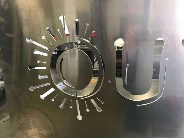 Lasercut Sign - detail