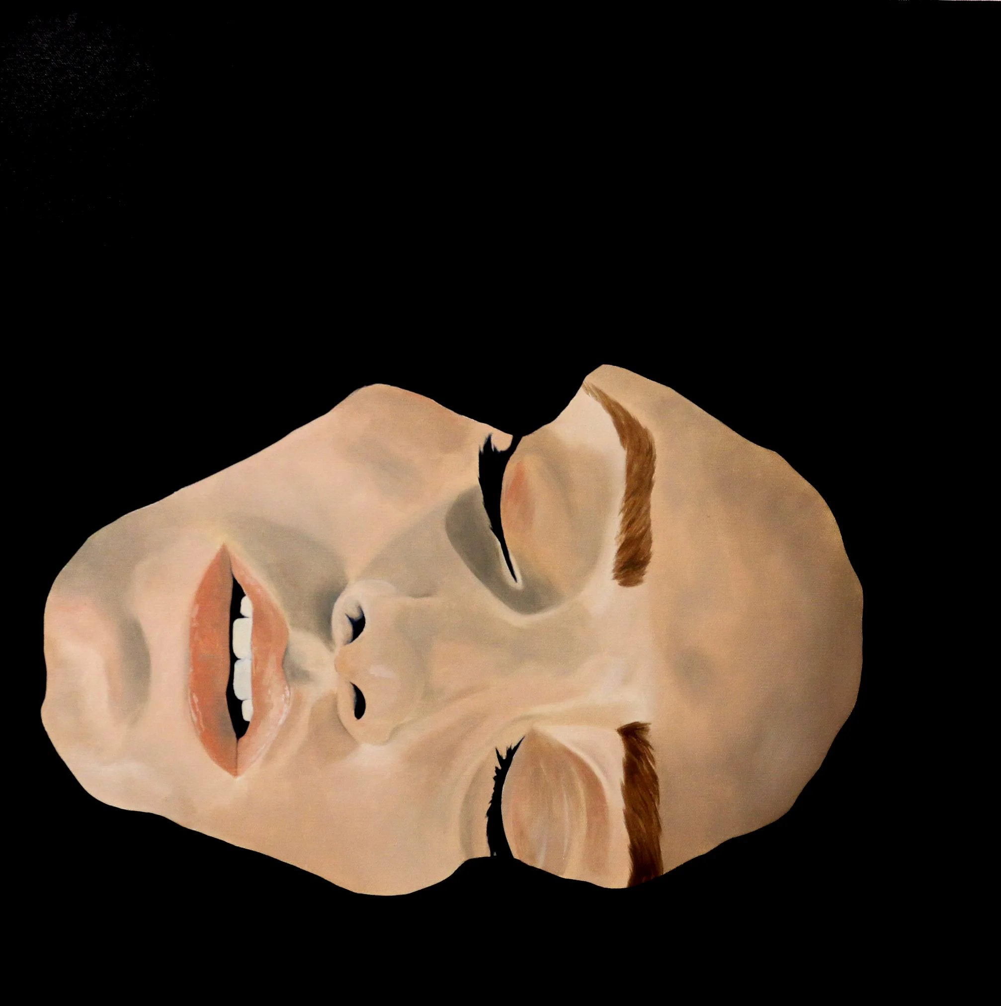 Stephanie Breathing , 24x24, oil on canvas, 2019