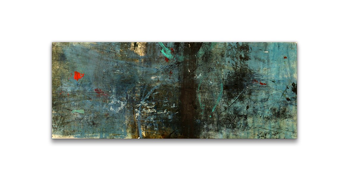 "I CAN’T SAY THIS TOO LOUDLY," 18x46” Mixed Media on Panel, 2016