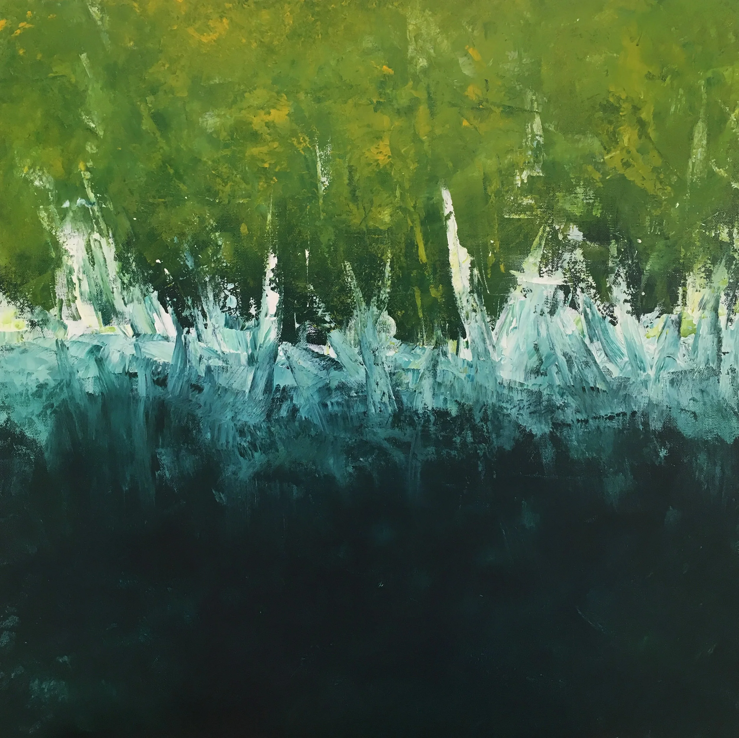 After Mimosas. Acrylic on Canvas, 24x24", 2018