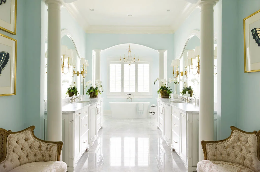 Schmid & Rhodes Construction Booth Farmhouse Bathroom