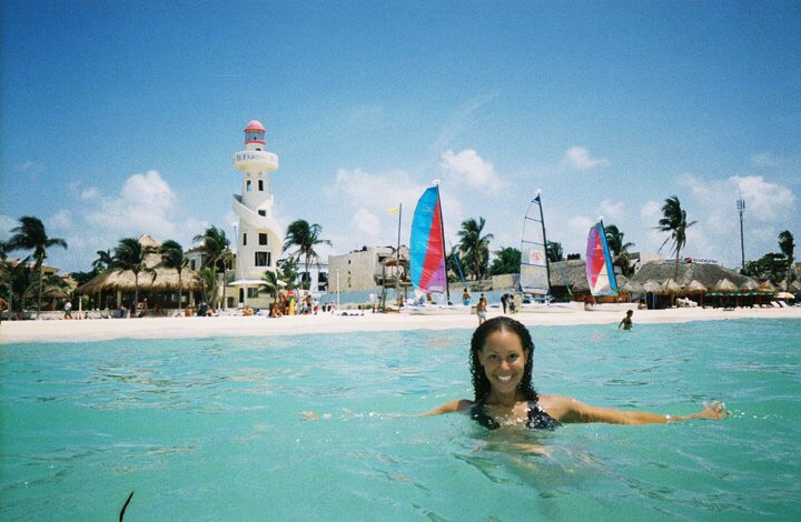 View of Playa Del Carmen from the Ocean