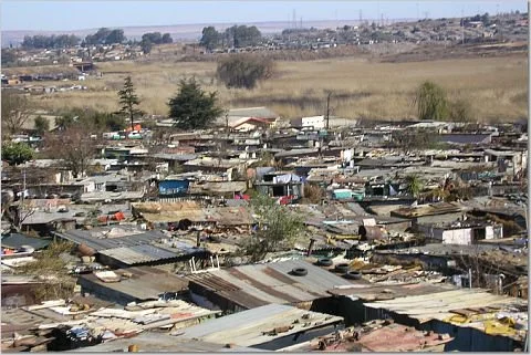 An Informal Settlement outside Cape Town
