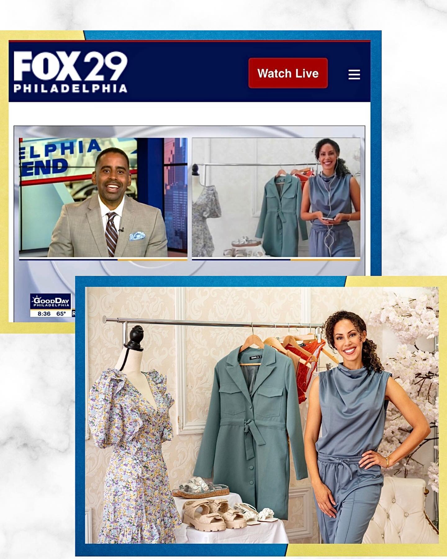 I joined @billafox29 on Good Day Philadelphia @fox29philly to showcase some budget-friendly looks for Mom this summer! Moms are back outside, we are back in the office, and we are on-the-go, so I wanted to share some Mom-friendly looks that are both 