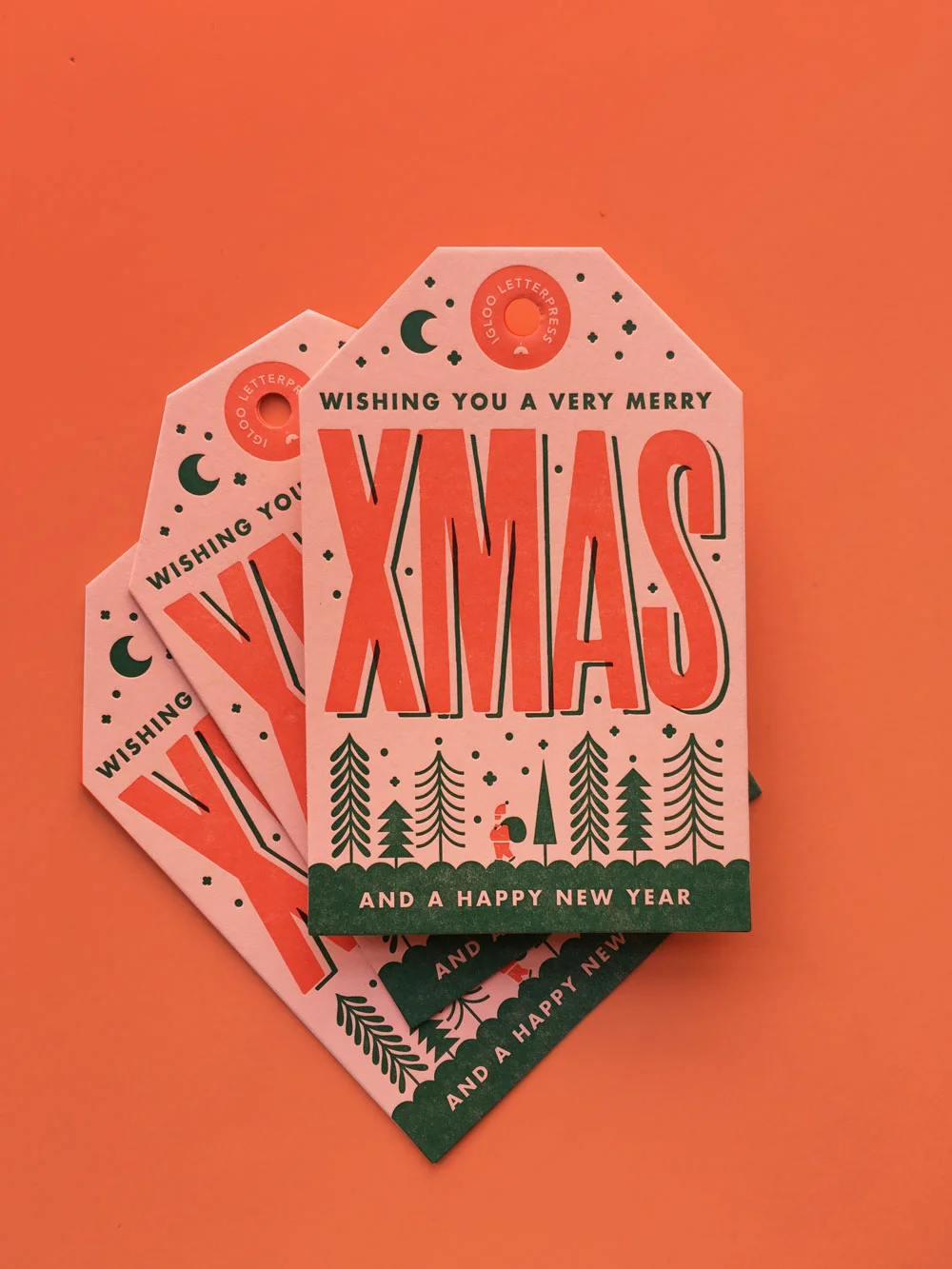 Igloo Letterpress Holiday Card