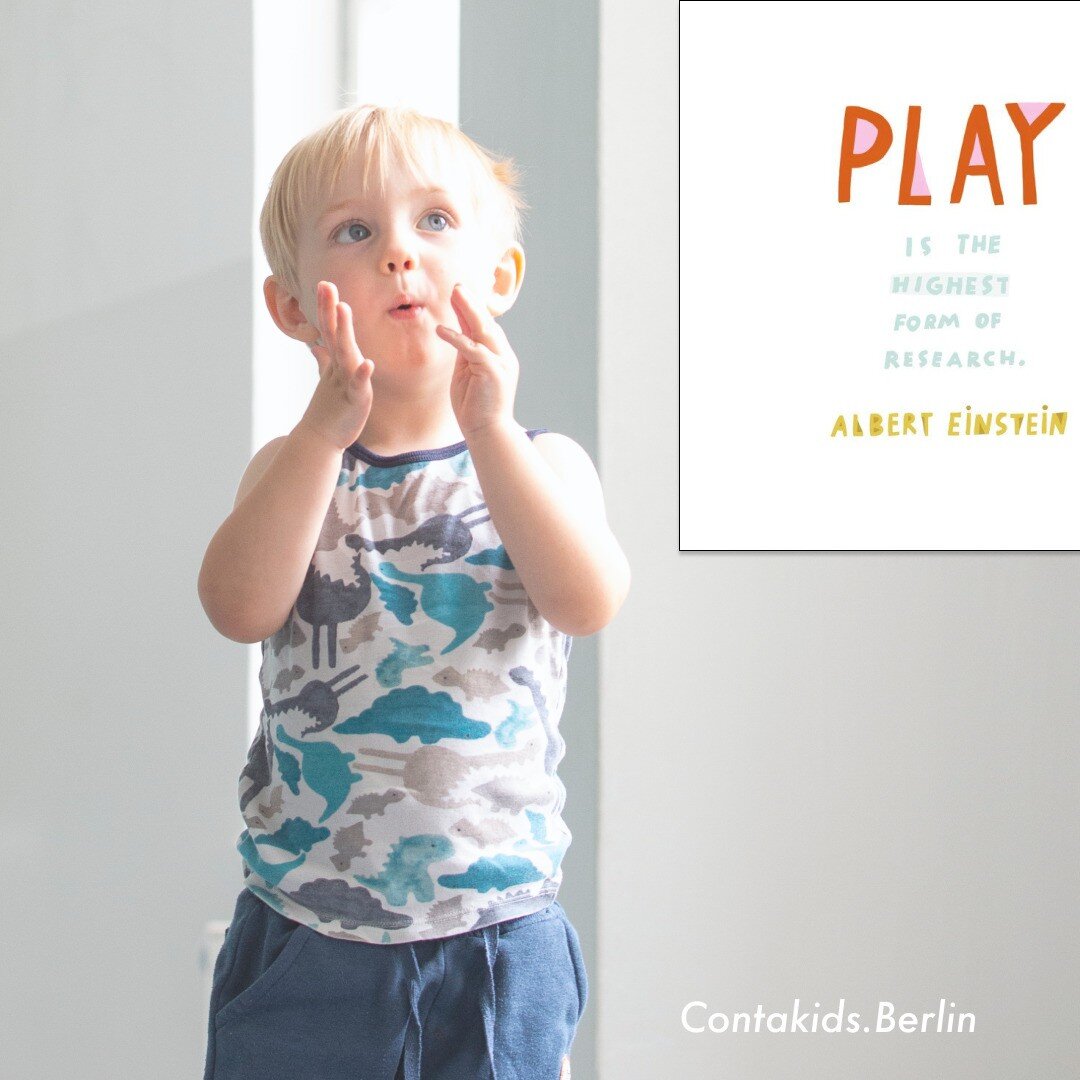 What possibilities physical play between the adult and their child can contain is a continuous exploration, an unlimited experimentation.
&bull;
&bull;
&bull;
&bull;
&quot;Play is the highest form of research&quot;
- Albert Einstein 
&bull;
&bull;
&b