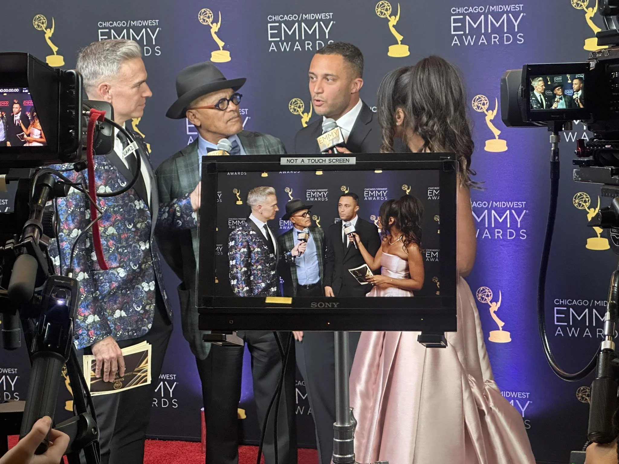 Red carpet Chicago Emmys