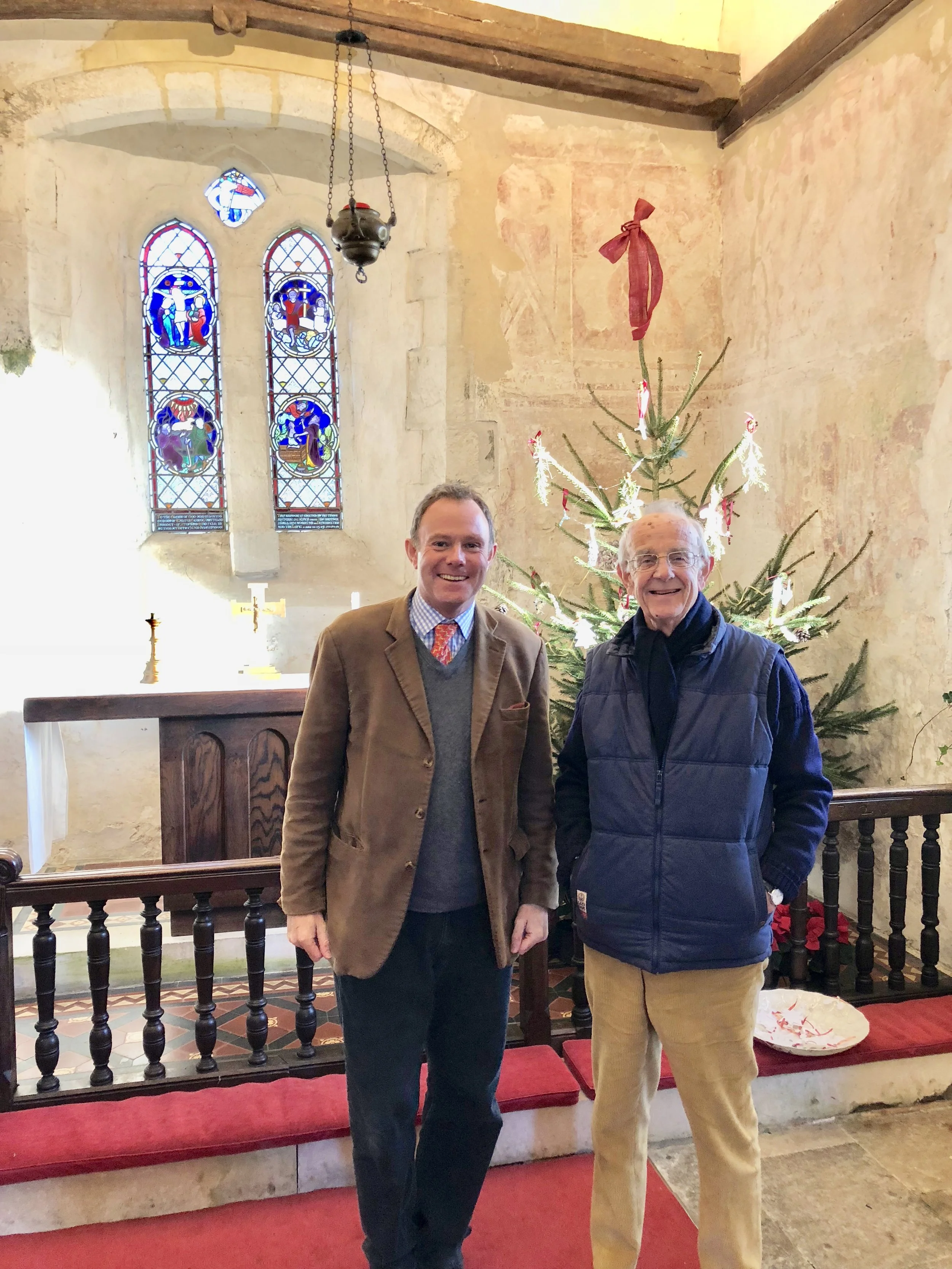 MP visits St Botolph's Advent display