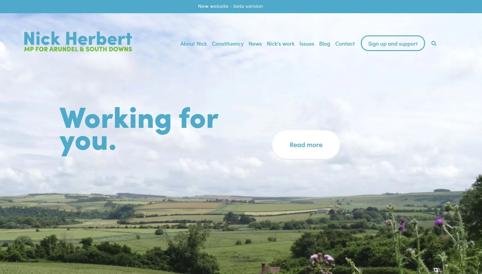 MP launches new look website