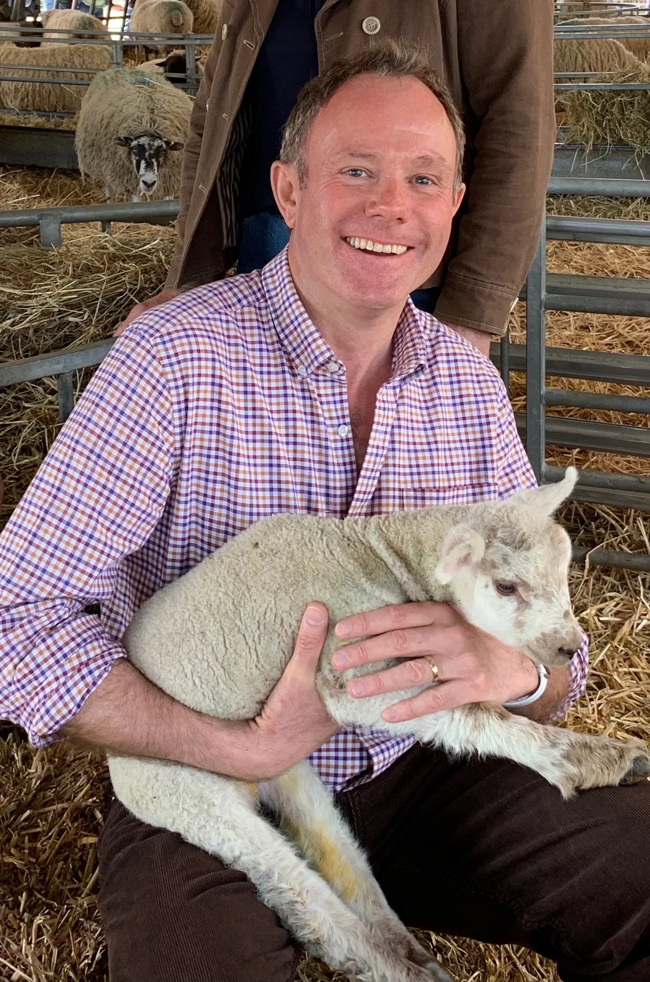 MP visits lambing open day in Slindon