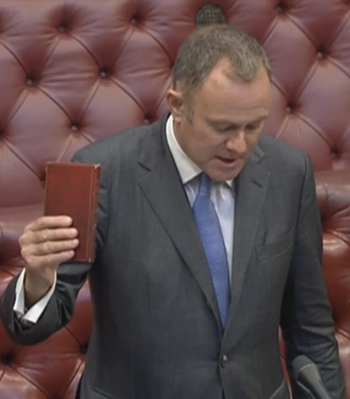 Nick swears the Oath of Allegiance to The King