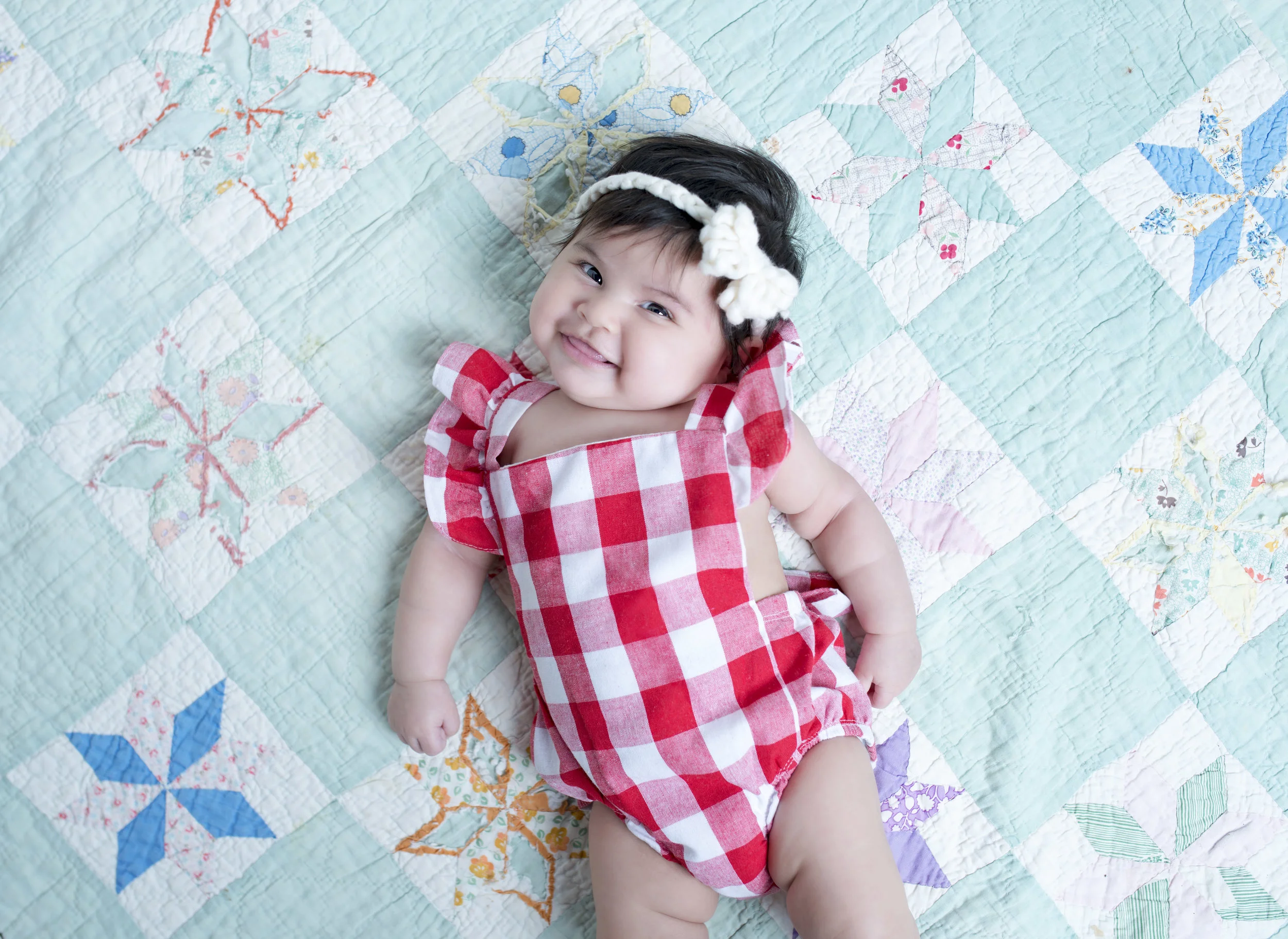 Red Checkered Onesie